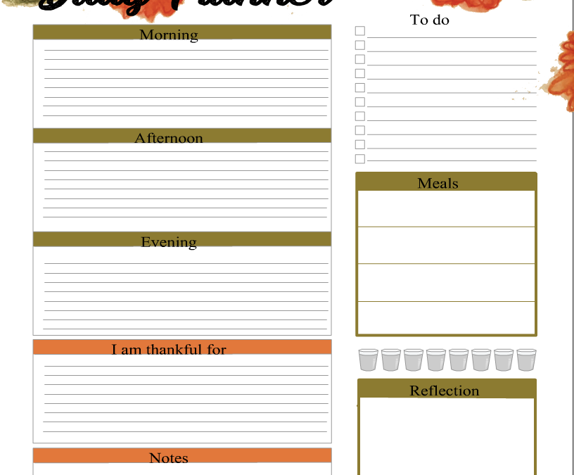 Free Printable Daily Planner Pages