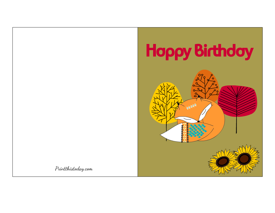 Free Children S Printable Birthday Cards