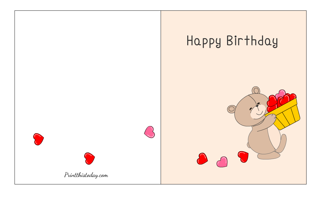 Cute Free Printable Birthday Cards Printable Templates