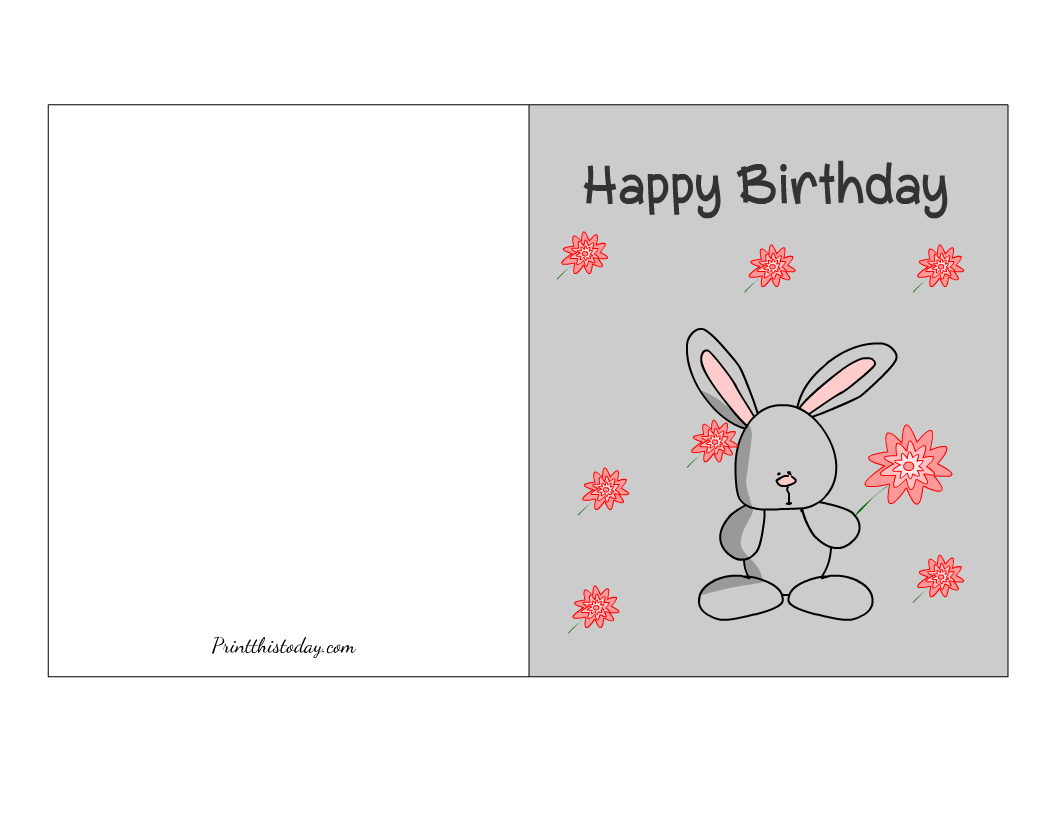 Cute Printable Birthday Card