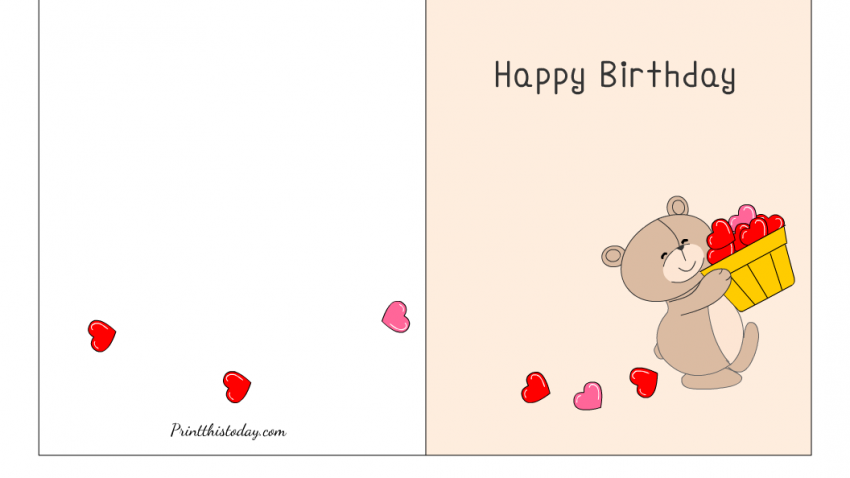 Free Printable Cute Birthday Card