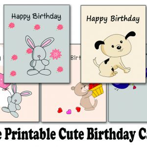 Free Printable Cute Birthday Cards