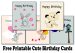 Free Printable Cute Birthday Cards