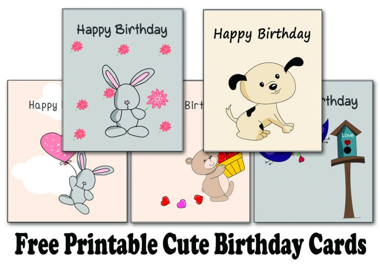 Free Printable Cute Birthday Cards - Best Design Idea