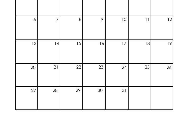 Printable A4 Calendar for March 2022