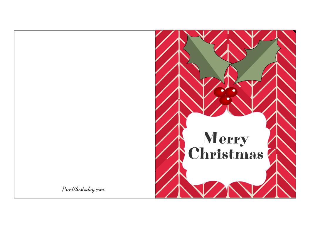 Free Printable Cute Merry Christmas Cards