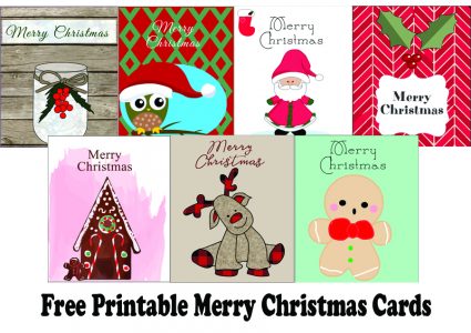 Free Printable Cute Merry Christmas Cards