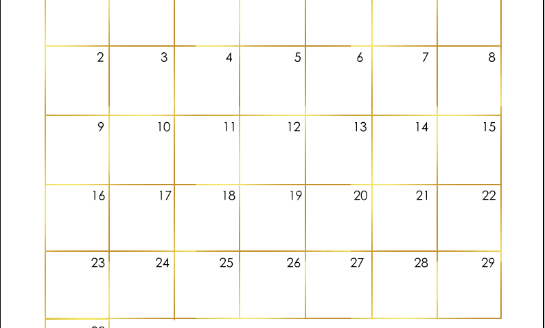 Printable Floral Planner Calendar Page for April 2023