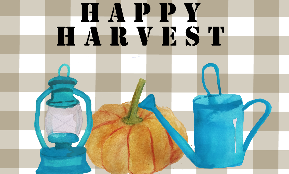 Happy Harvest, Free Printable Farmhouse Fall Sign