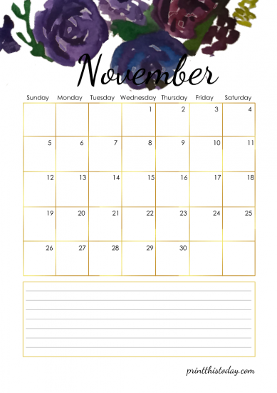 Free Printable 2023 Floral Planner Calendar