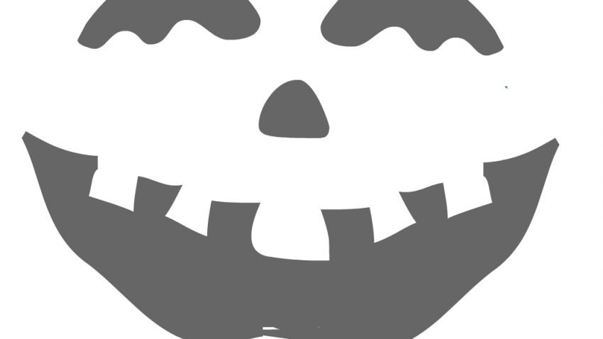 Scary Face printable for Halloween Pumpkin Carving