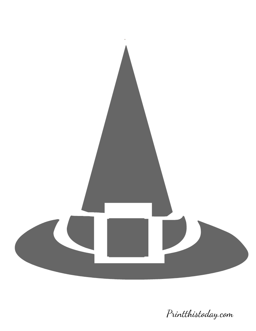 Witch's Hat Stencil