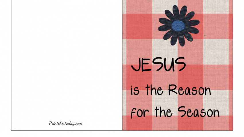 Jesus is the Reason for the Season, Free Printable
