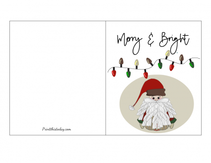 20 Free Printable Christmas Cards for Everyone