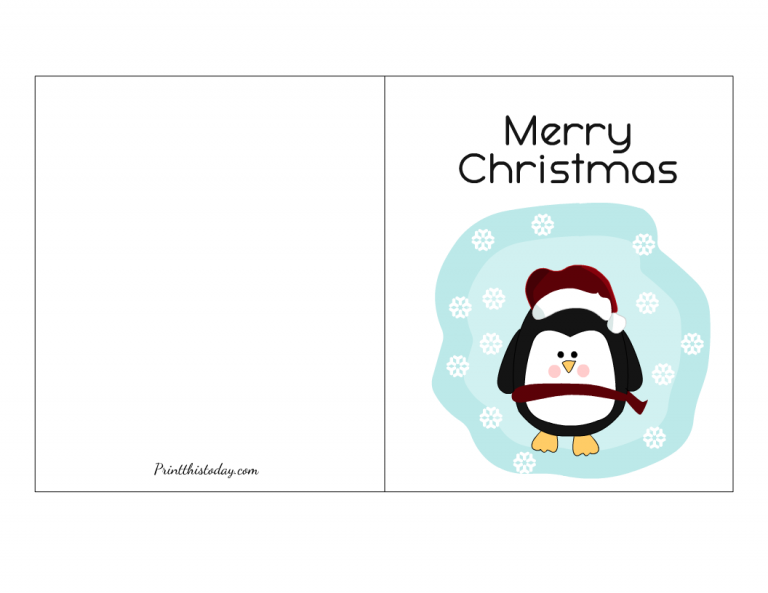 20 Free Printable Christmas Cards for Everyone