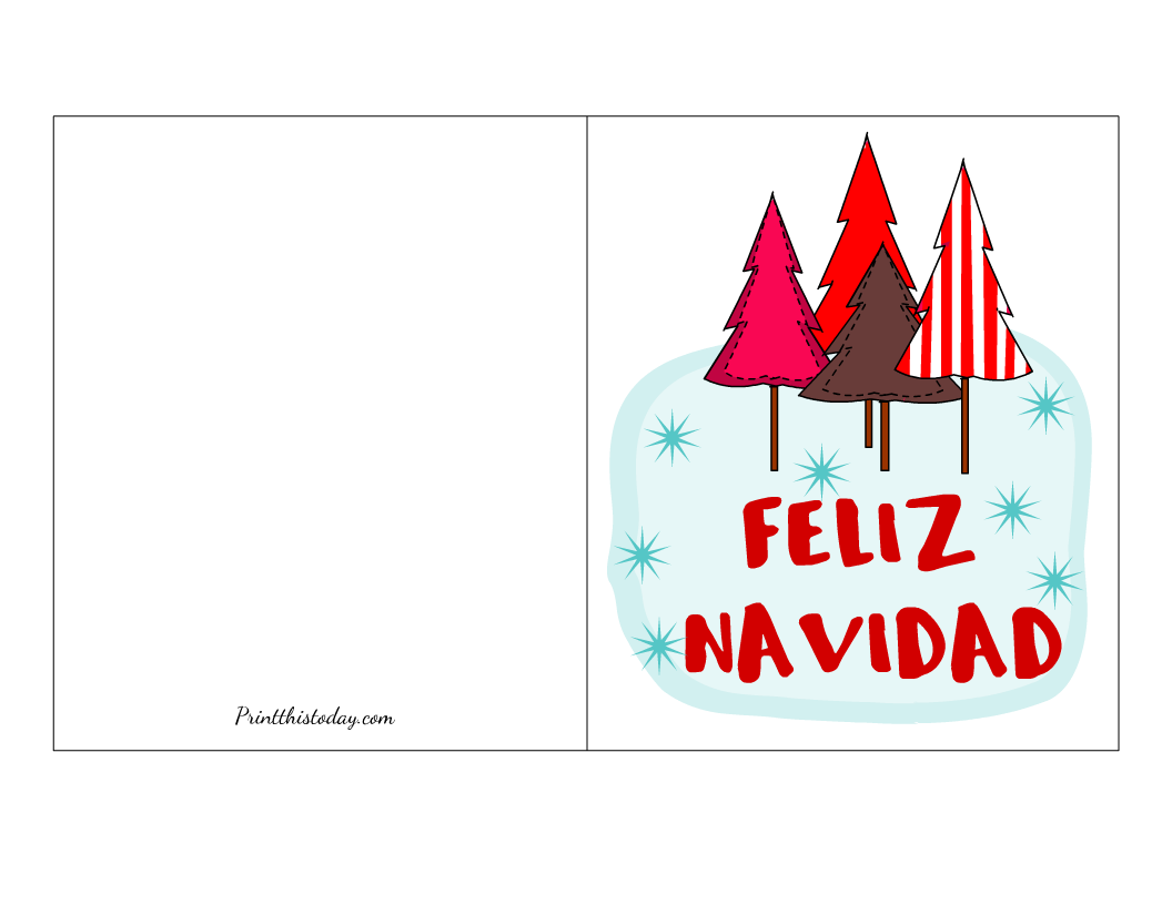 20 Free Printable Christmas Cards for Everyone