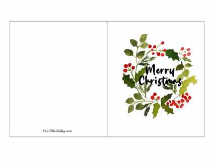 20 Free Printable Christmas Cards for Everyone