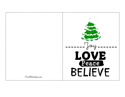 20 Free Printable Christmas Cards for Everyone
