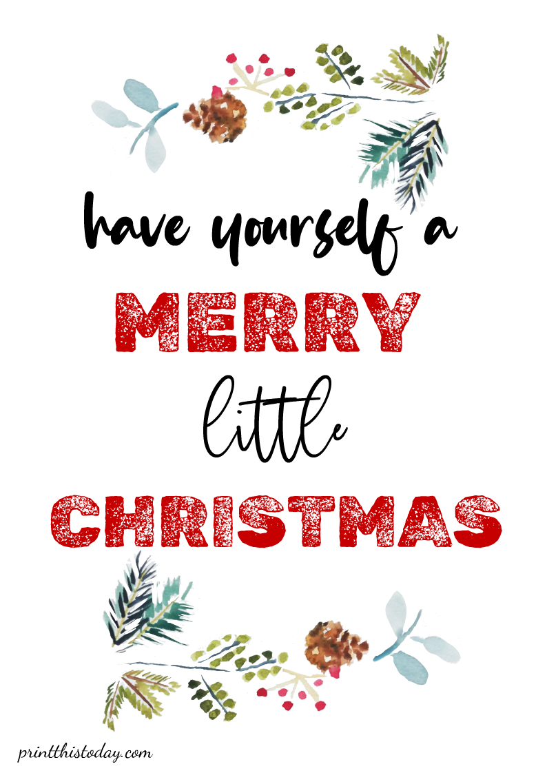 thumbnail image 2 of ‘Have Yourself A Merry Little Christmas’ Vinyl Decal – 6×6 – Red/Green – For 8″ Glass Block 2 of 4