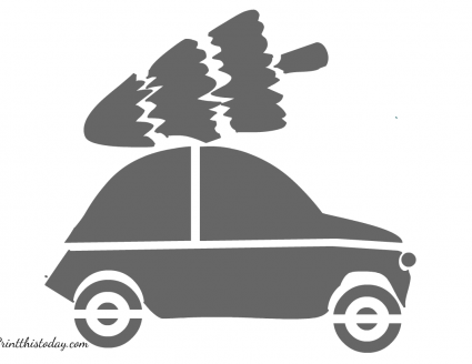 16 Free Printable Christmas Stencils - Free Printable Christmas Stencil 10 425x328 