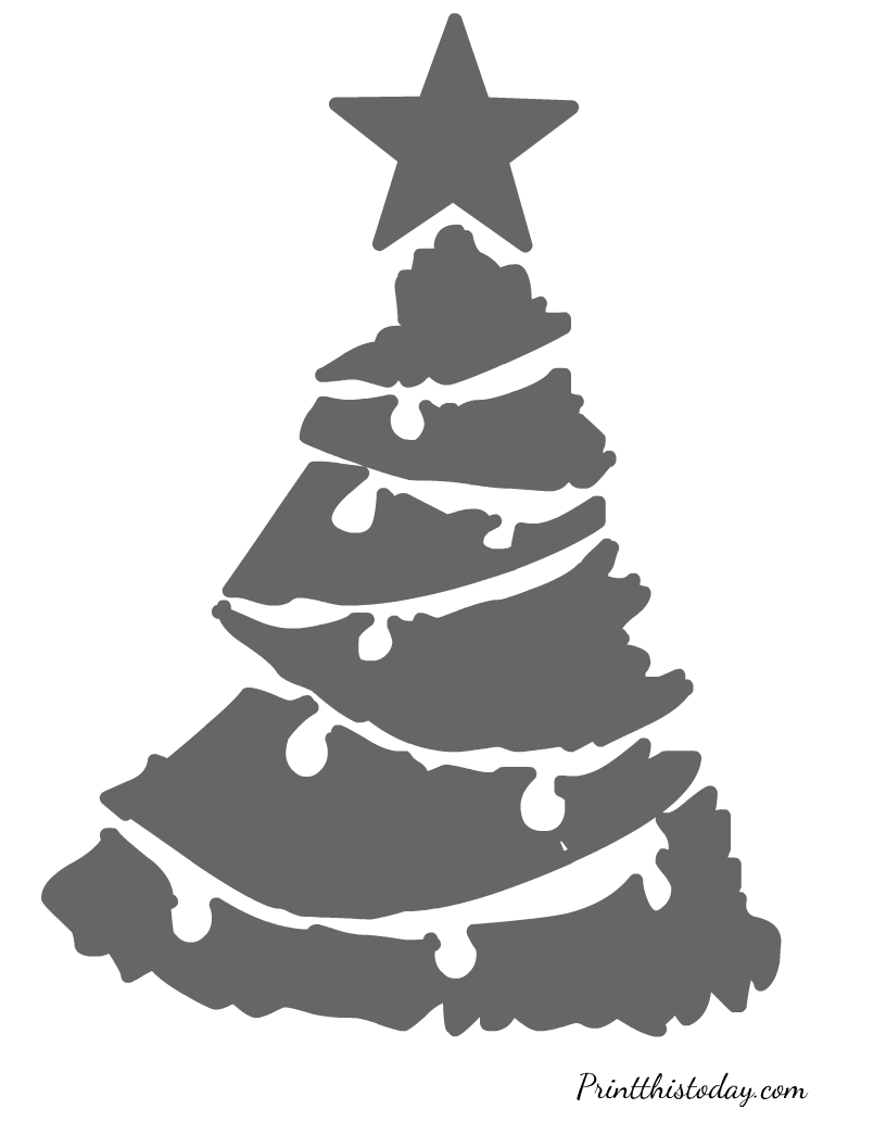Christmas Tree Stencil Printable