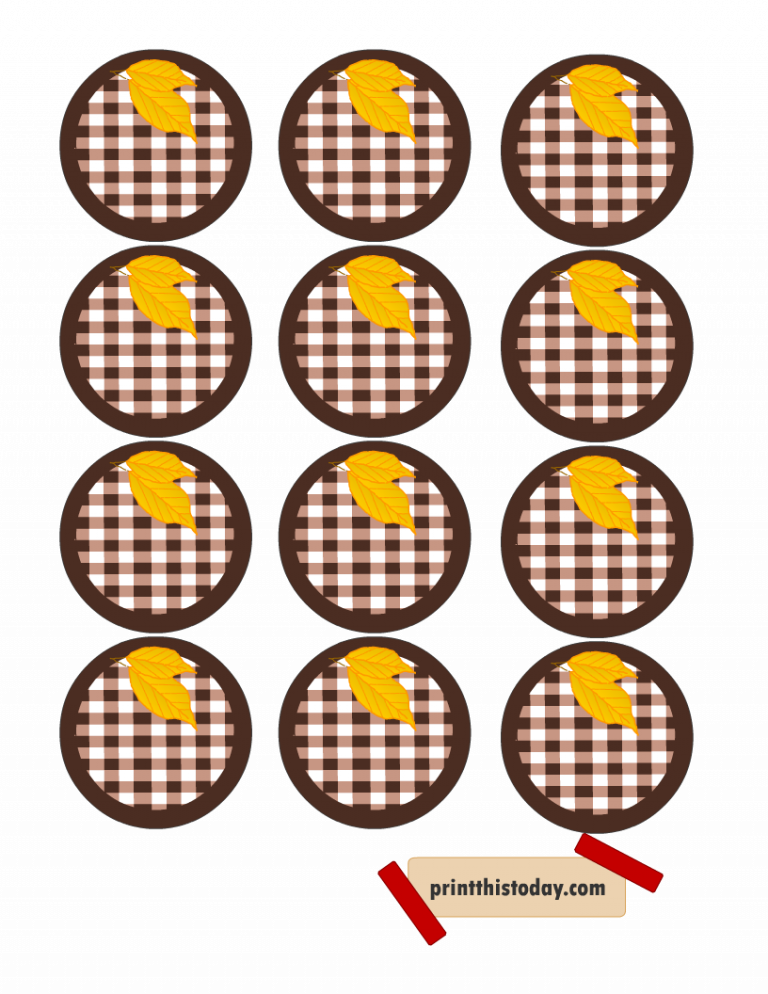 Free Printable Fall Jars and Pantry Labels