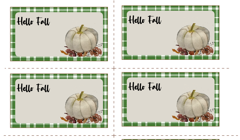 Free Printable Farmhouse Fall Labels with White Pumpkin