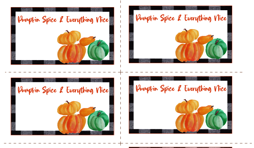 Free Printable Farmhouse Fall Labels, Colorful Pumpkins