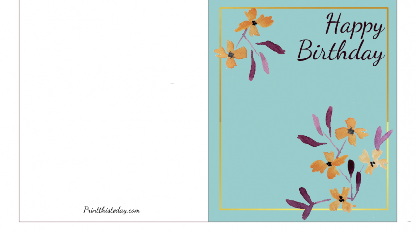 Cute and Elegant Floral Birthday Card
