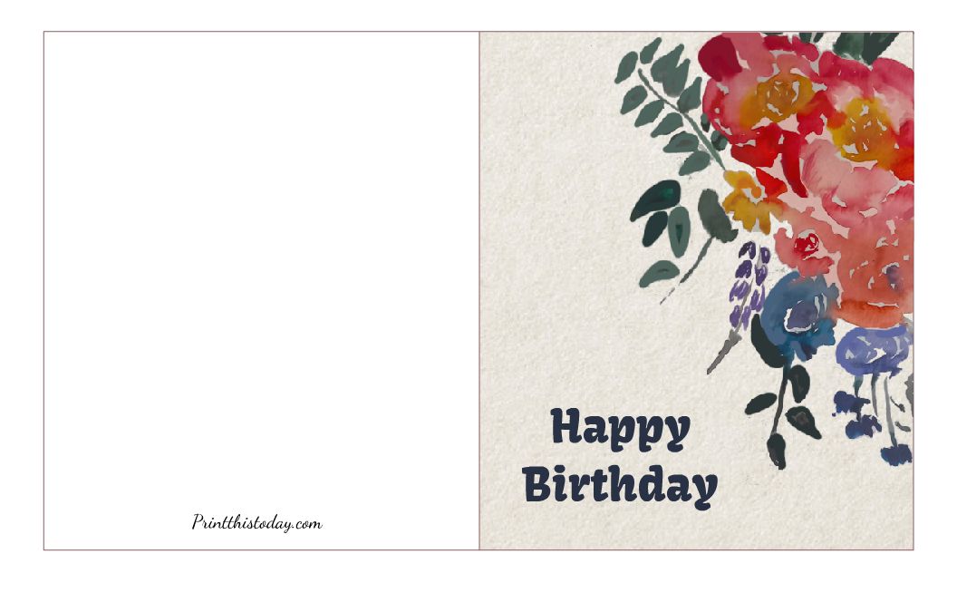 Happy Birthday Card Printable