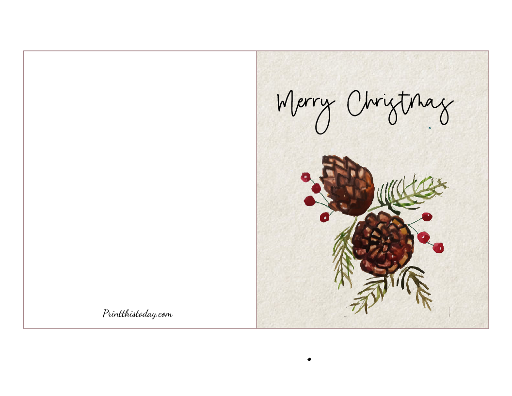 20 Free Printable Christmas Cards