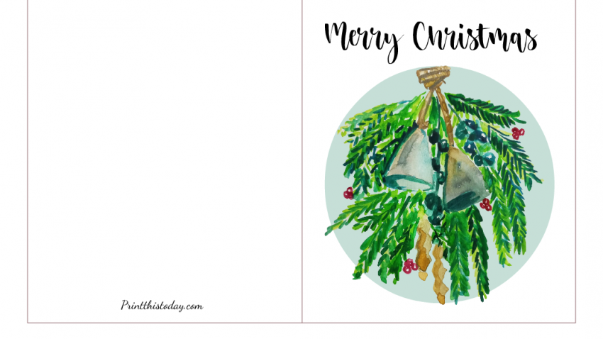 Jingle Bells, Rustic Farmhouse Christmas Card