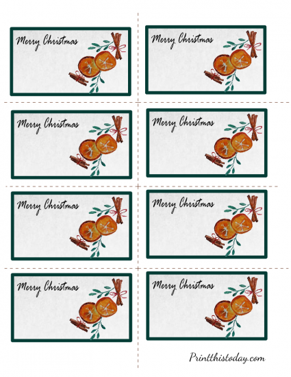 Free Printable Watercolor Christmas Labels