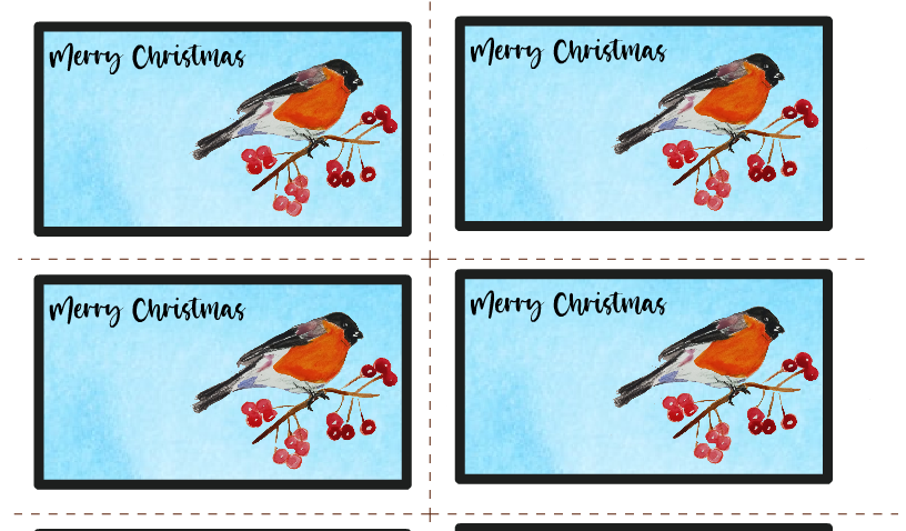 Robin Christmas Labels Free Printable