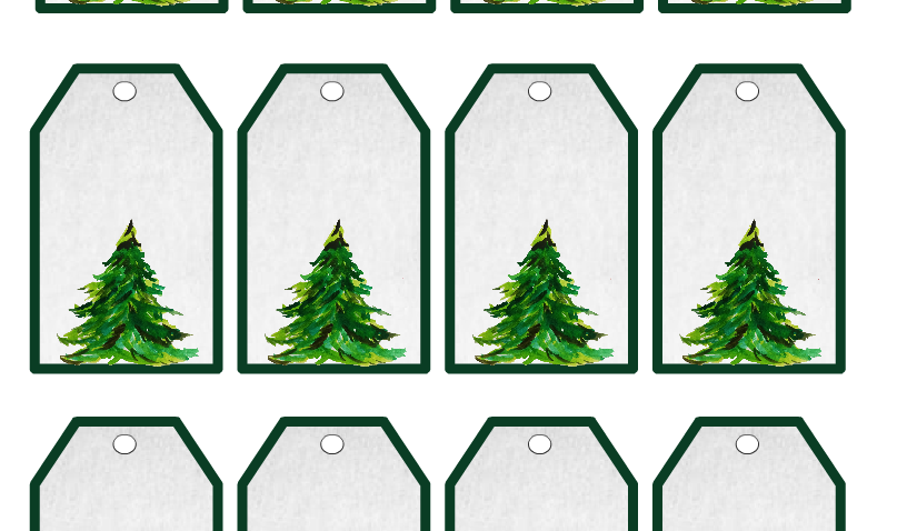 Free Printable Christmas Watercolor Gift Tags