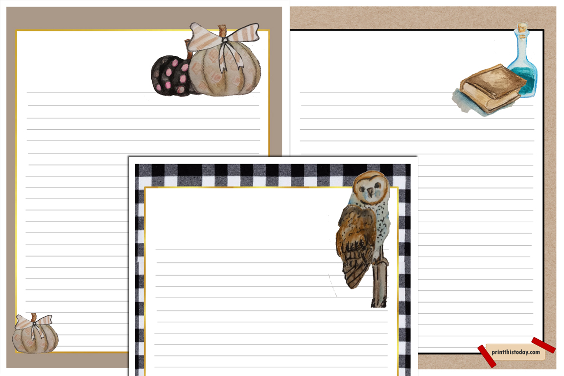 Free Printable Halloween Writing Paper Stationery