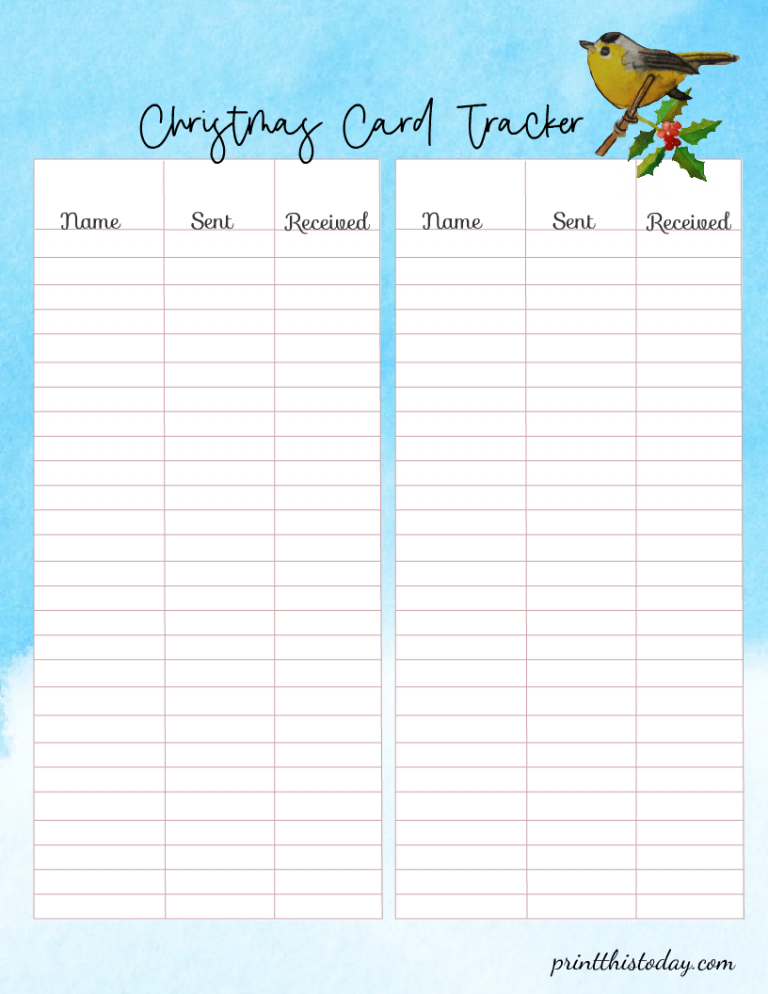12 Free Printable Christmas Planner Pages