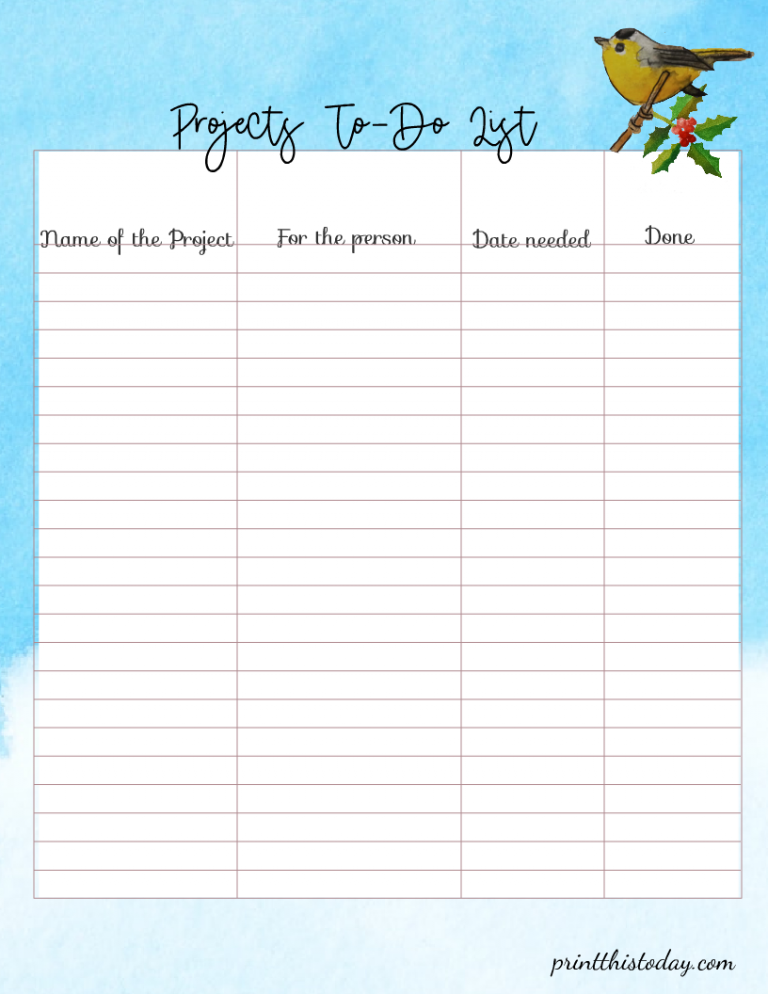 12 Free Printable Christmas Planner Pages
