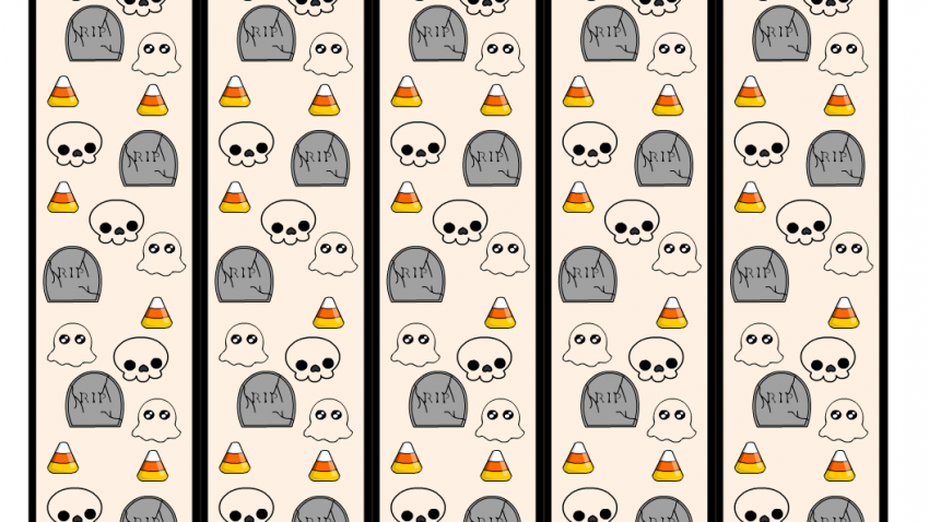 Free Printable Cute Halloween Bookmarks