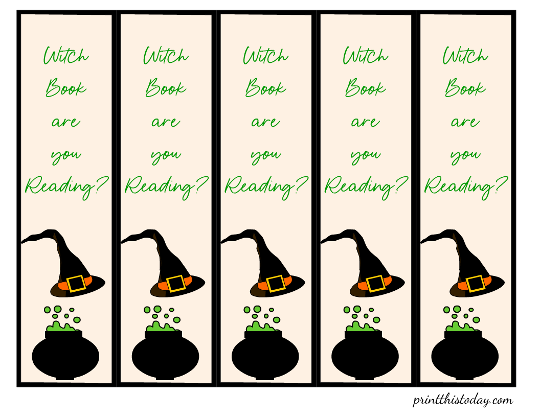 Witch Book are you Reading? Cute Bookmarks