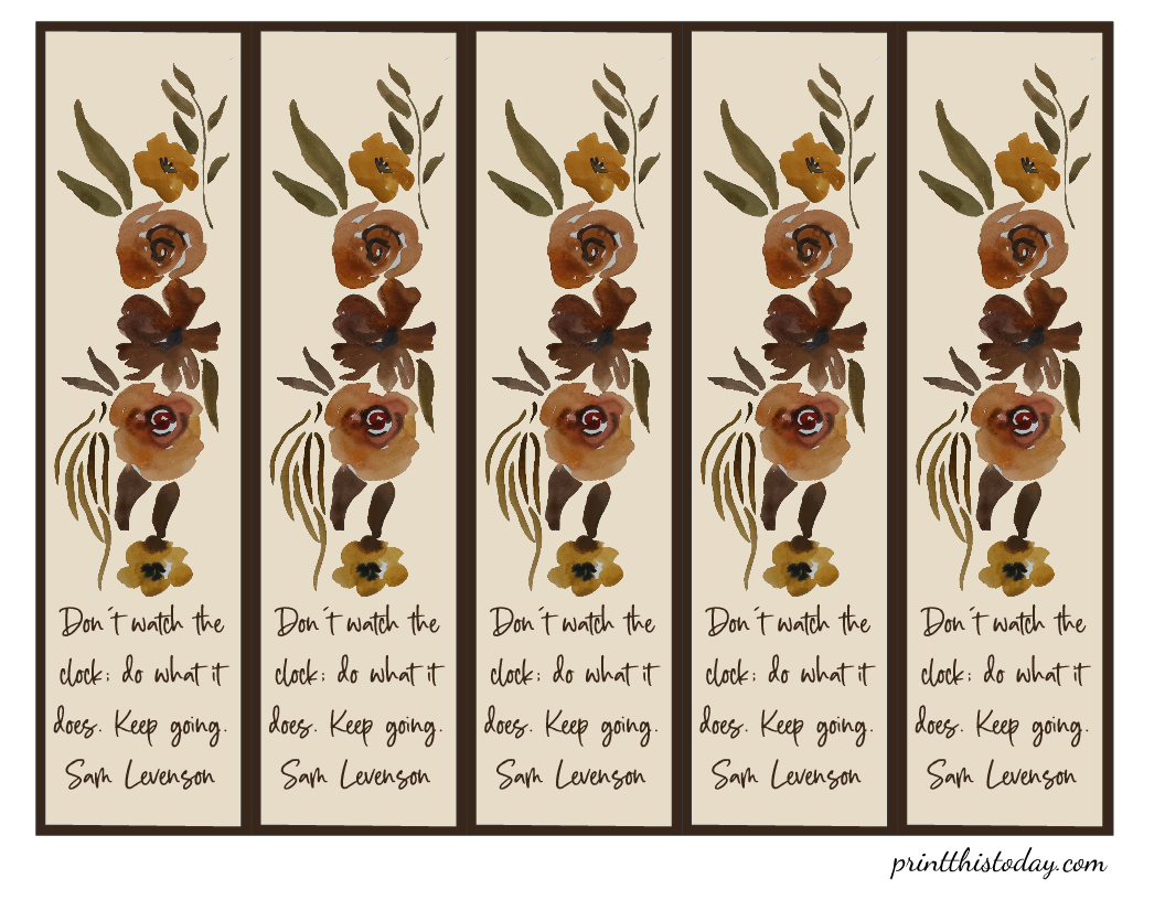 Free Floral Bookmarks to Color ⋆ Dream a Little Bigger