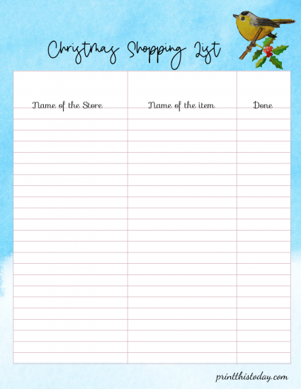 12 Free Printable Christmas Planner Pages