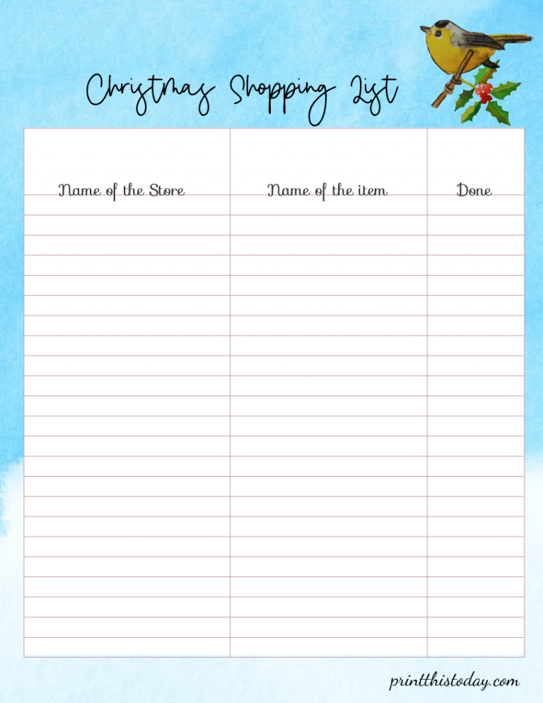 12 Free Printable Christmas Planner Pages