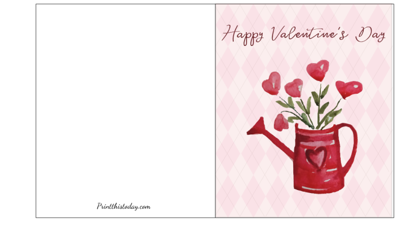 Free Printable Happy Valentine's Day Card for Teachers