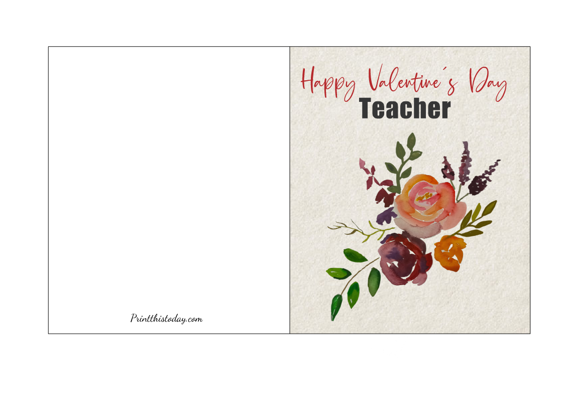 Free Printable Valentine s Day Cards For Teachers