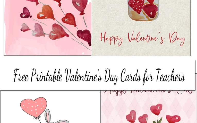 Free Printable Valentine's Day Cards for Teachers