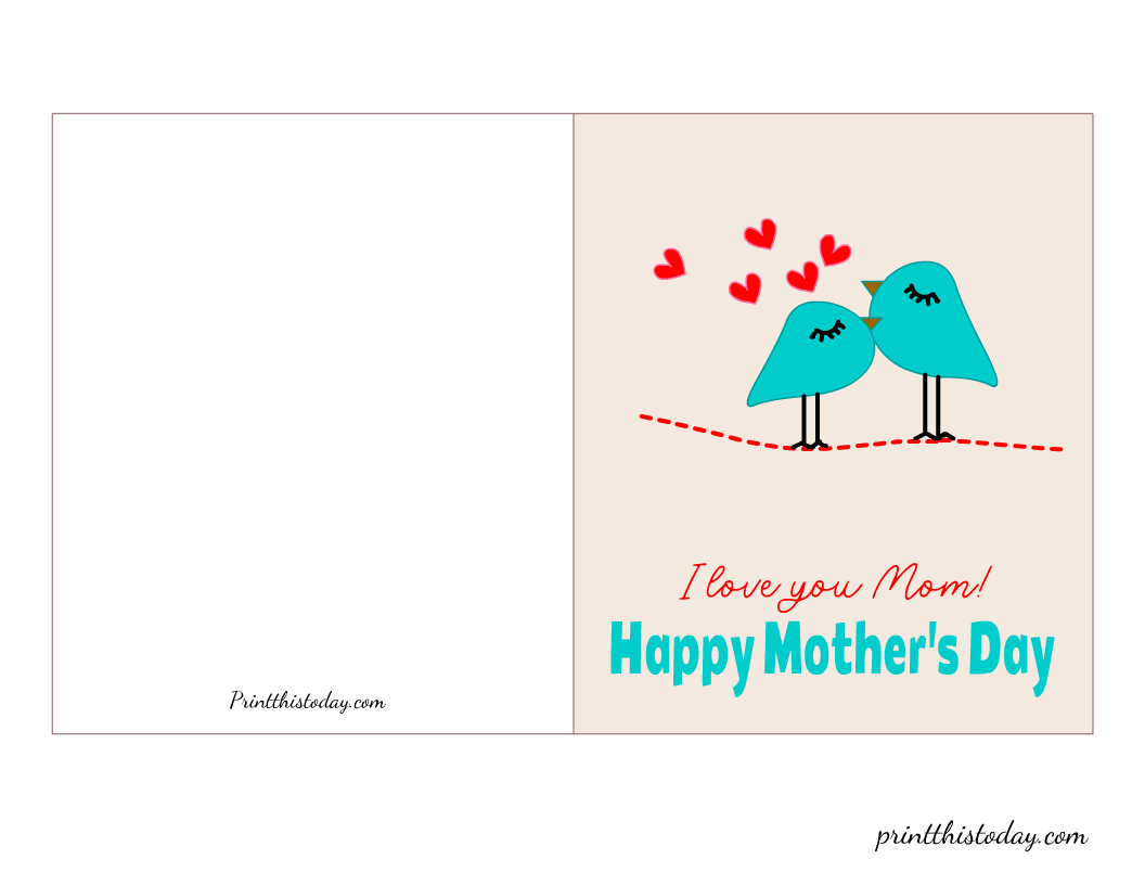 Free Printable Cute Happy Mother’s Day Cards