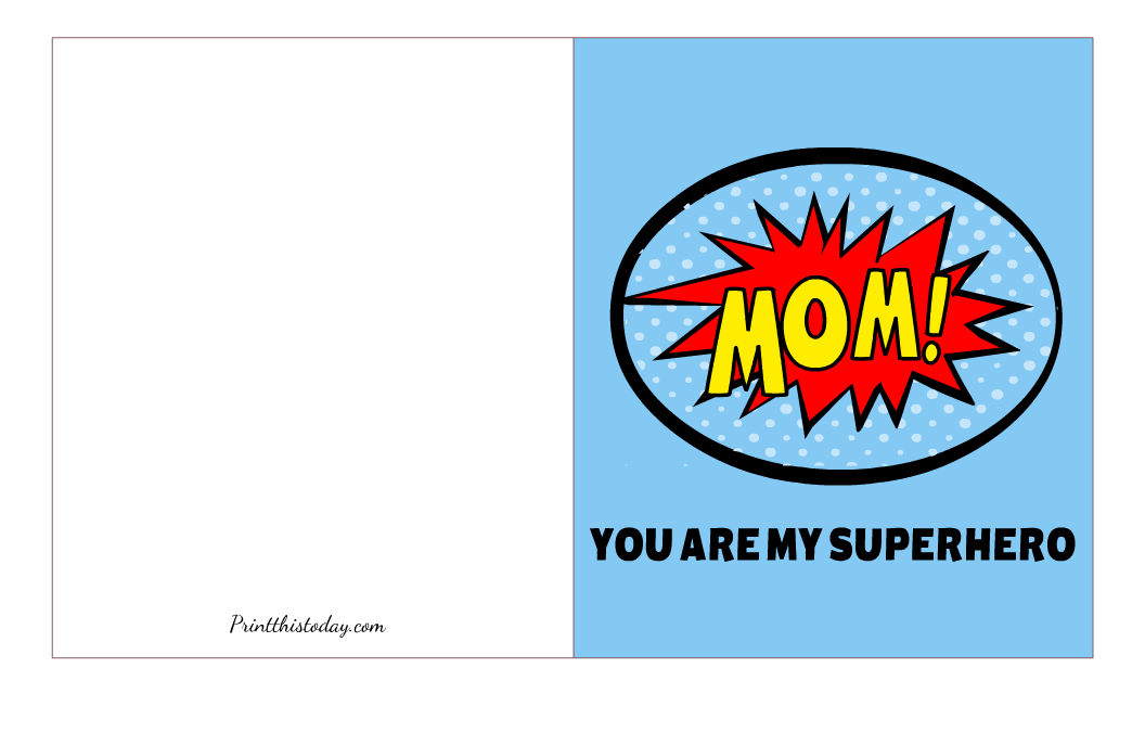 Cute Mother's Day Card for a Superhero Mom