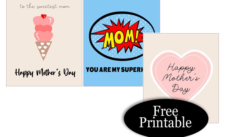 Free Printable Cute Happy Mother's Day Cards