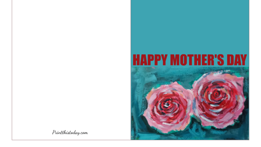 Happy Mother's Day Card with Roses